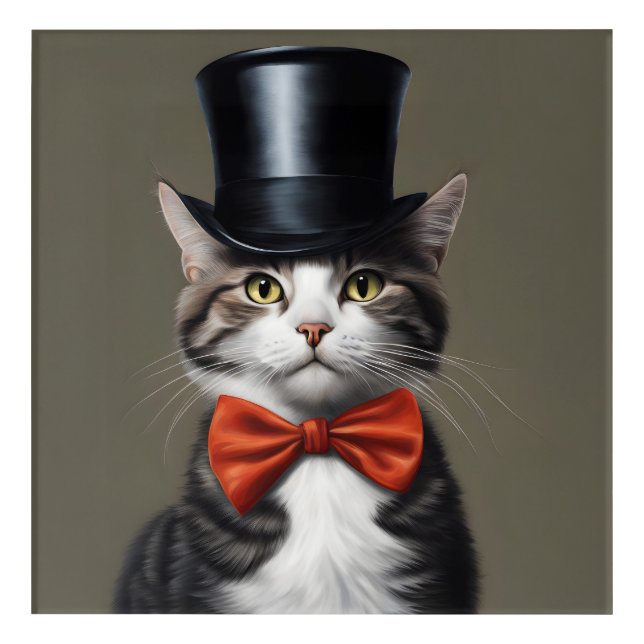 Victorian Cat Acrylic Print (Front)