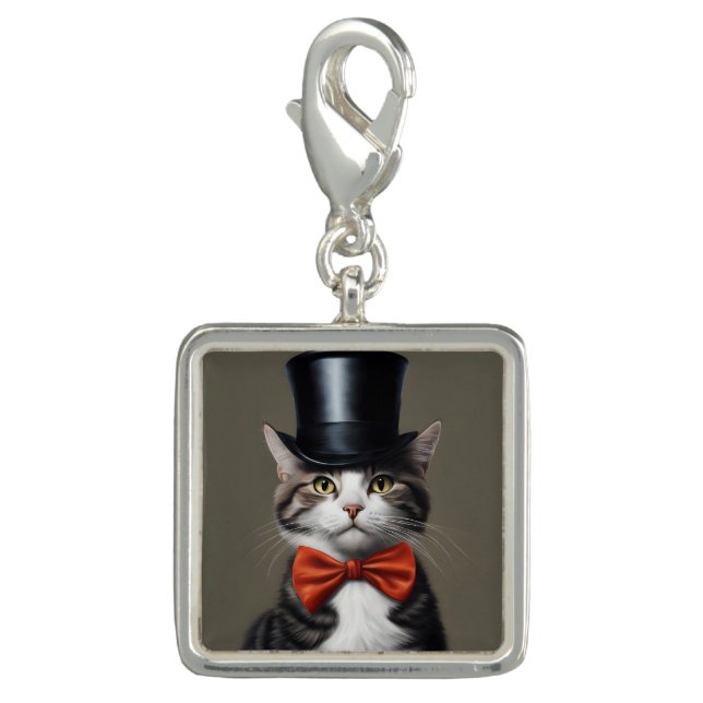 Victorian Cat Charm (Front)