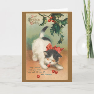 Victorian Christmas Cats Gifts on Zazzle