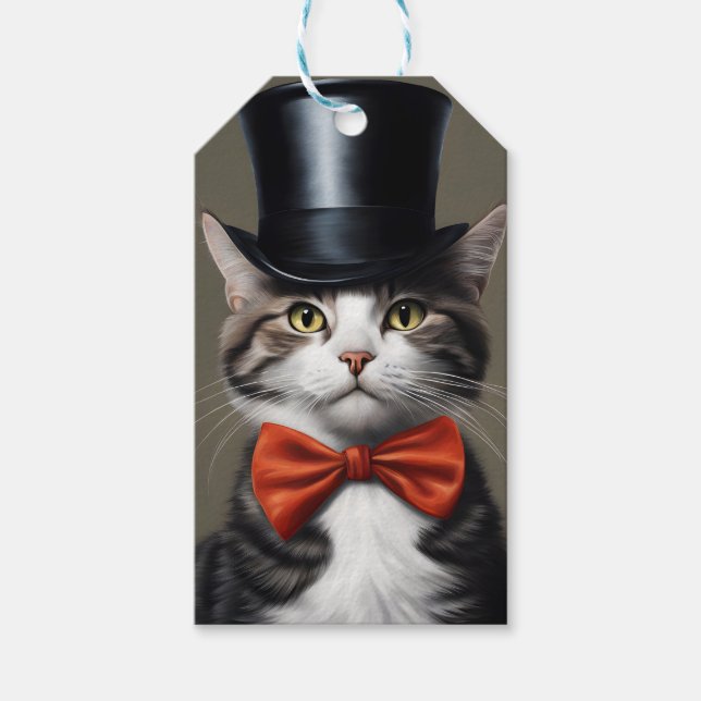 Victorian Cat Gift Tags (Front)