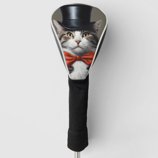Victorian Cat Golf Head Cover (Front)
