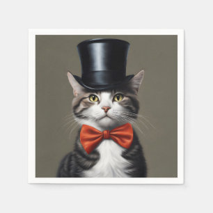 Victorian Cat Napkins