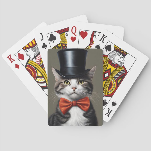 Victorian Cat Poker Cards (Back)