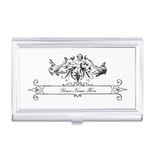 Victorian Cherub Calling Card Case (Front)