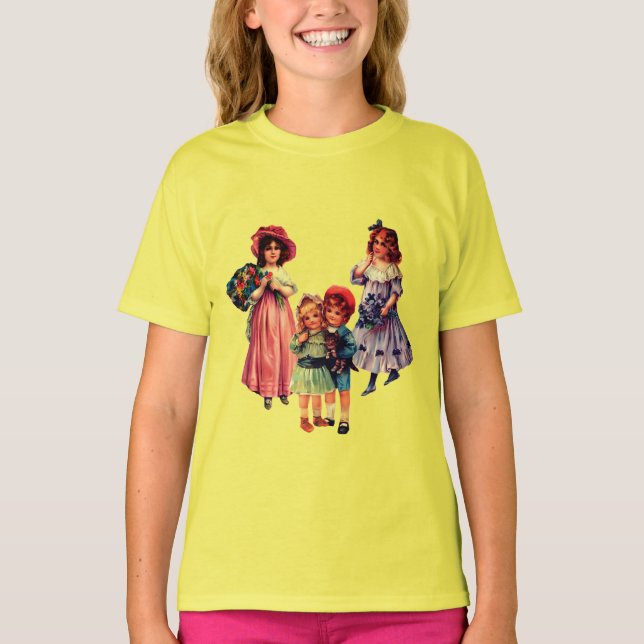 Victorian Children Art T-Shirt (Front)
