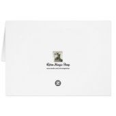 Victorian Children Christmas Greeting Card (Back Horizontal)