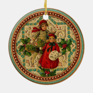 Victorian Children Christmas Ornament