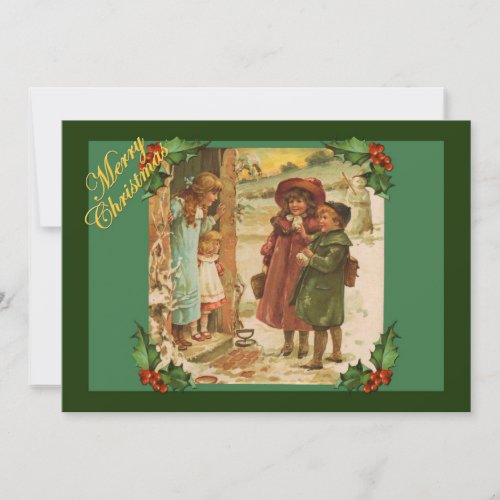 Victorian Children Christmas Party Invitation