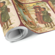 Victorian Children Christmas Wrapping Paper