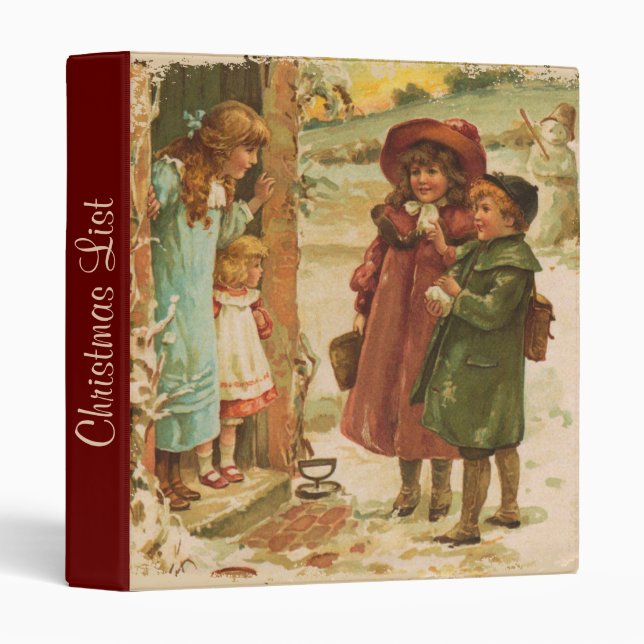 Victorian Children Painted Binder (Front/Spine)