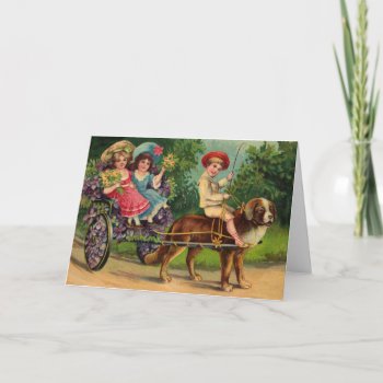 Victorian Children's Parade Greeting Card by vintageamerican at Zazzle