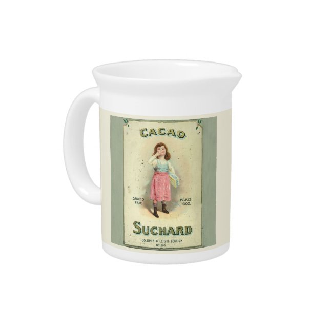 Victorian Chocolate Kiss Girl Sugar Drink Pitcher (Left)