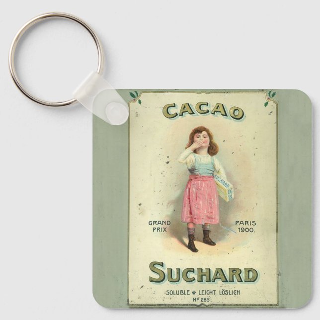 Victorian Chocolate Kiss Girl Sugar Keychain (Front)