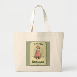 Victorian Chocolate Kiss Girl Sugar Large Tote Bag
