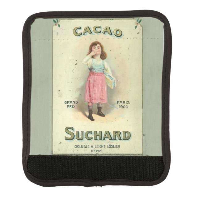 Victorian Chocolate Kiss Girl Sugar Luggage Handle Wrap (Front)