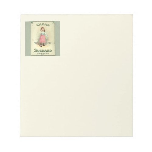 Victorian Chocolate Kiss Girl Sugar Notepad