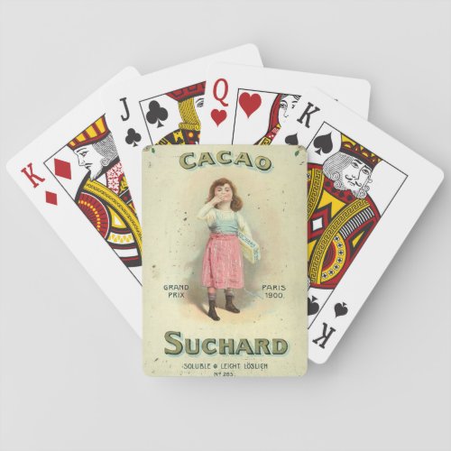 Victorian Chocolate Kiss Girl Sugar Poker Cards