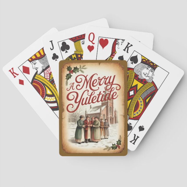 Victorian Christmas – A Merry Yuletide Poker Cards (Back)