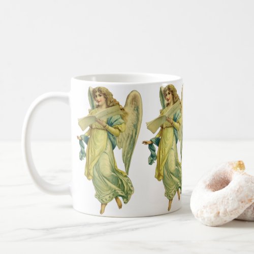 Victorian Christmas Angel Gloria in Excelsis Deo Coffee Mug