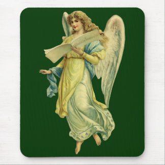 Victorian Christmas Angel, Gloria in Excelsis Deo Mouse Pad