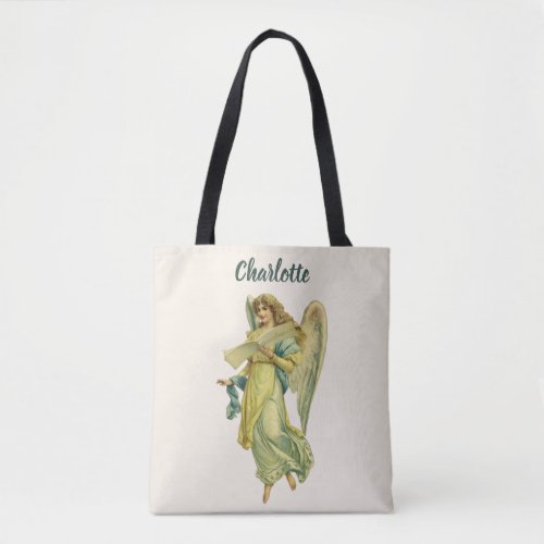 Victorian Christmas Angel Gloria in Excelsis Deo Tote Bag