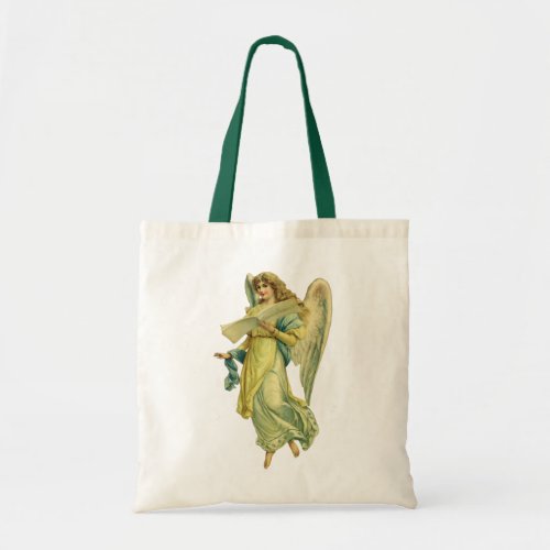 Victorian Christmas Angel Gloria in Excelsis Deo Tote Bag