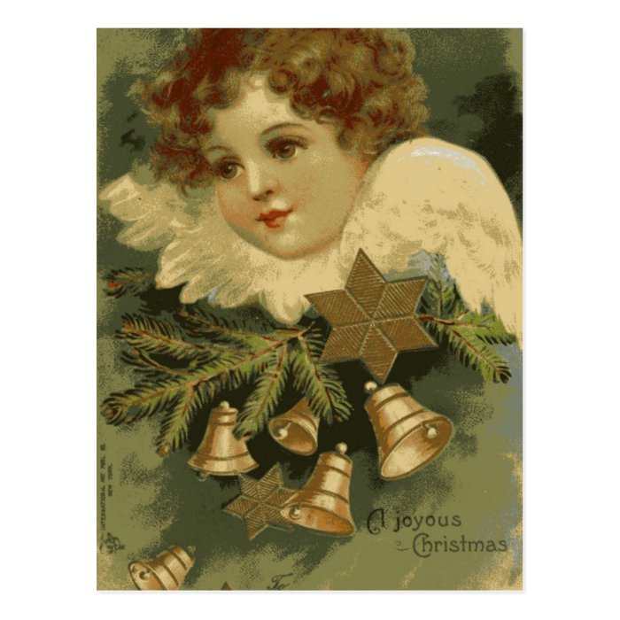 Victorian Christmas Angel Postcard