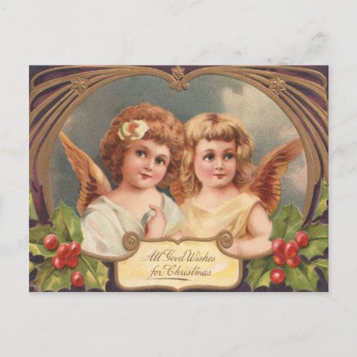 Victorian Christmas Angel Postcards