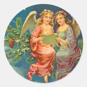 Victorian Christmas Angel Stickers