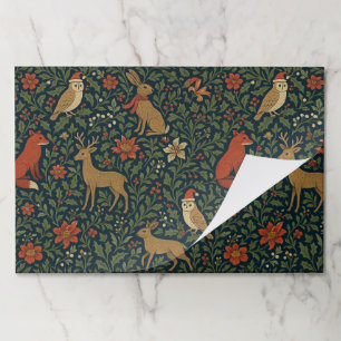 Victorian Christmas Animal & Botanical  Paper Pad