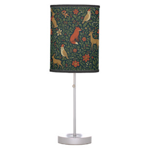 Victorian Christmas Animal & Botanical Table Lamp