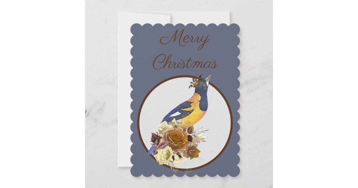 Victorian Birds with Torches | Greeting Card