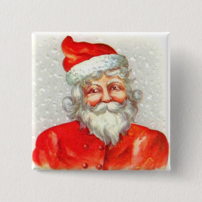 Victorian Christmas Button Pin (Front)