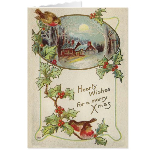 Victorian Christmas Card | Zazzle