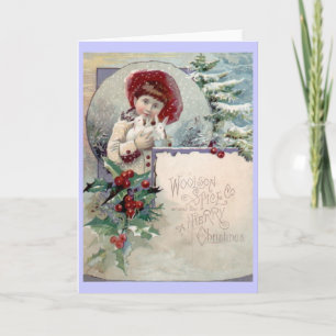 Victorian Christmas card