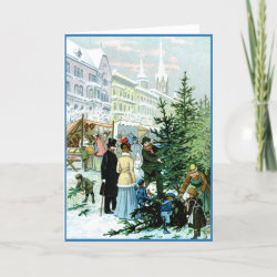 Victorian Christmas Card German Christmas Market