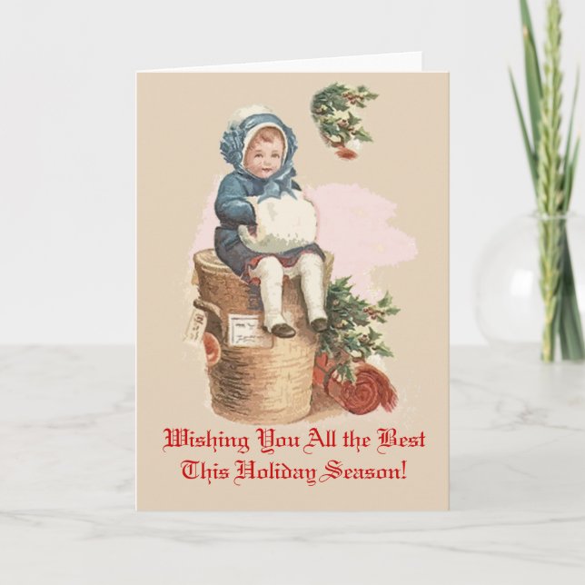 Victorian Christmas Cards You Can Customize (Front)