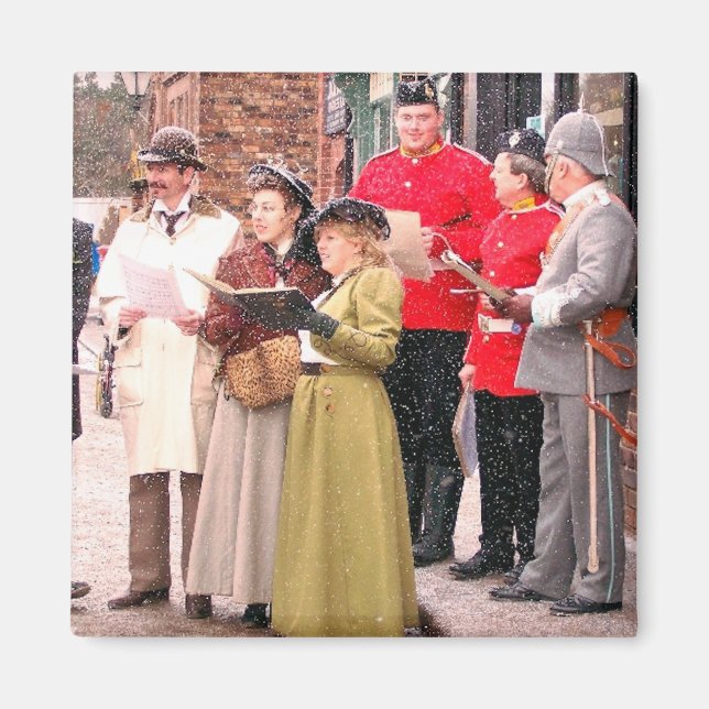 VICTORIAN CHRISTMAS CAROL SINGERS MAGNET (Front)
