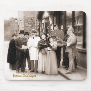 VICTORIAN CHRISTMAS CAROL SINGERS MOUSE PAD