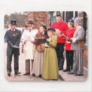 VICTORIAN CHRISTMAS CAROL SINGERS MOUSE PAD