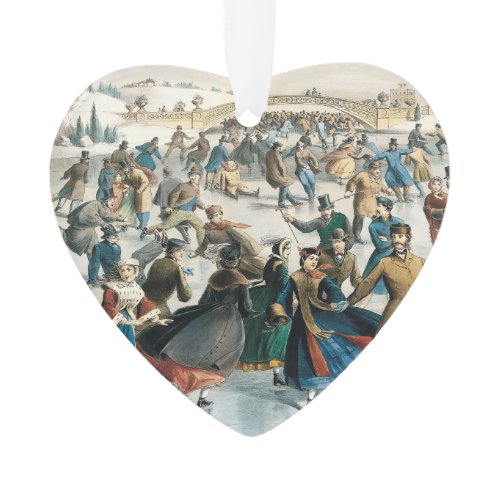 Victorian Christmas Central Park Currier &amp; Ives Ornament