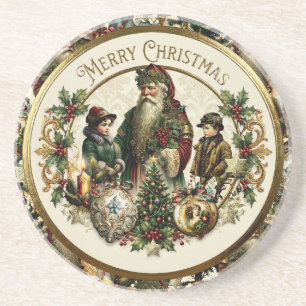 Victorian Christmas Elegance Coaster