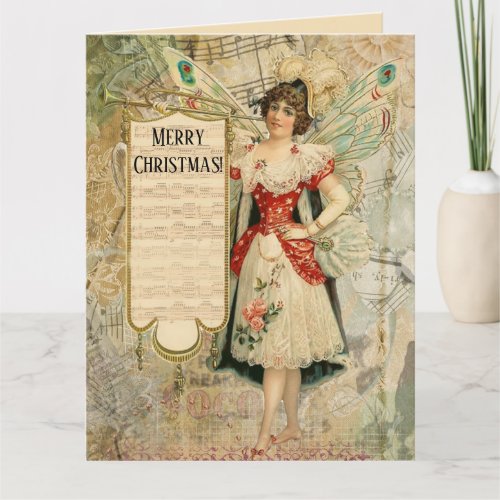 Victorian Christmas Fairy Announcing Music
