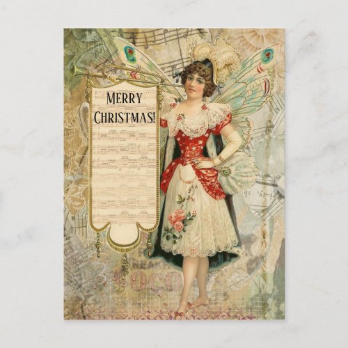 Victorian Christmas Fairy Announcing Music