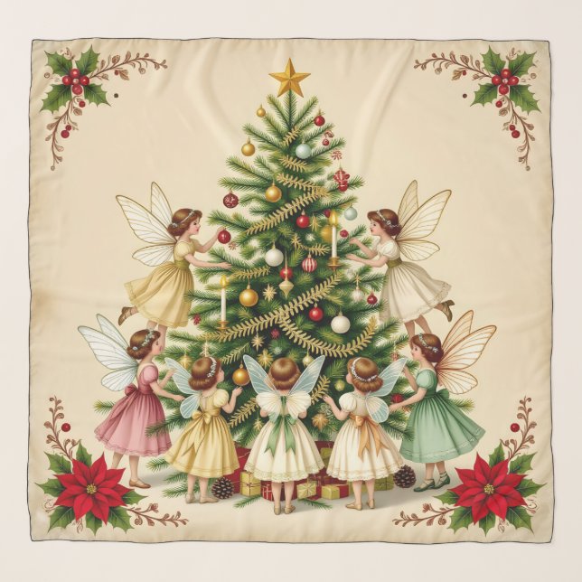 Victorian Christmas Fairy Gathering Scarf (Front)