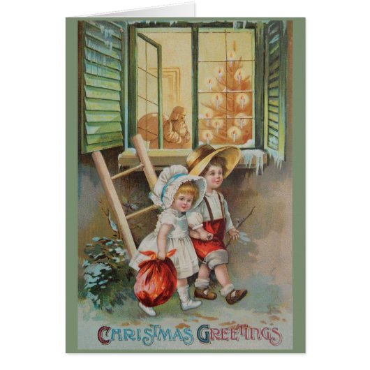 Victorian Christmas Greeting Card (Front)