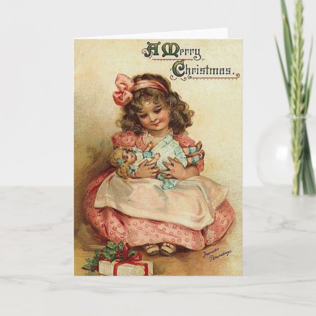 Victorian Christmas Greeting Card (Front)