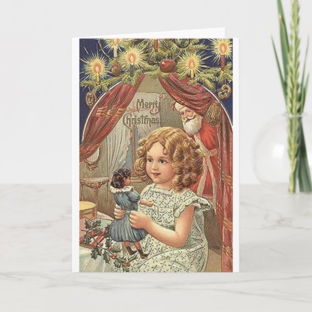 Victorian Christmas Greeting Card (Front)