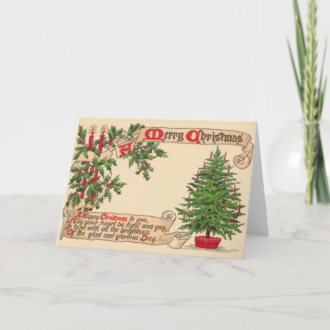 Victorian Christmas Greeting Card (Front)