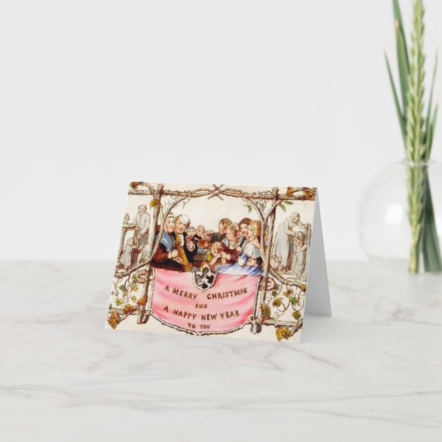 Victorian Christmas Holiday Card (Front)